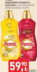 PEROS KONSANTRE YUMUŞATICI ÇEŞİTLERİ 40 YIKAMA 960 ML